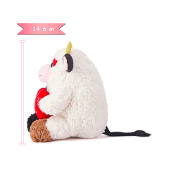 14.6" Cow Stuffed Animal Plush Toy Bear Cat Plush Toys for Valentine Day