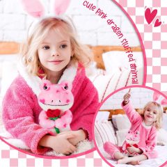 2 Sets Valentines Day Plush Stuffed Frog Cute Stuffed Heart Frog Animal