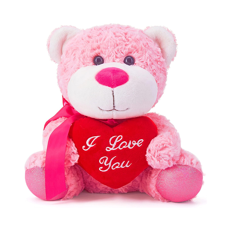 Cute 11" Teddy Bear Stuffed Animal Plush Toy Holding Heart