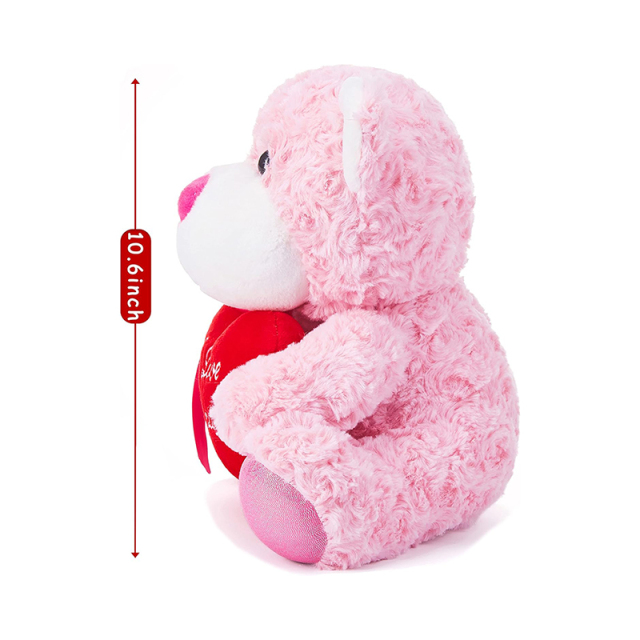 Cute 11" Teddy Bear Stuffed Animal Plush Toy Holding Heart
