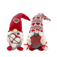 Valentines Day Decor 2pcs Valentine Gnomes Plush Toys Decorations