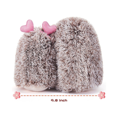 7.8" Hedgehog Stuffed Animal Plush Toy Holding Heart