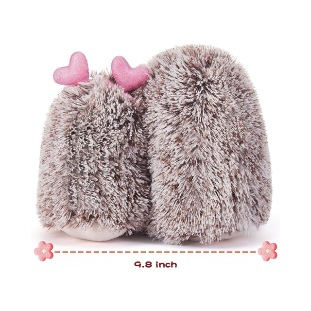 7.8" Hedgehog Stuffed Animal Plush Toy Holding Heart