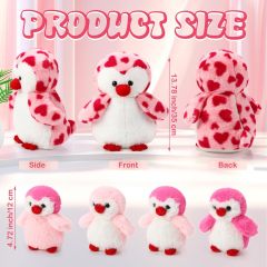5 Pcs Penguin Plush Toy Set 1 Mommy Penguin Stuffed Animal with 4 Cute Babies