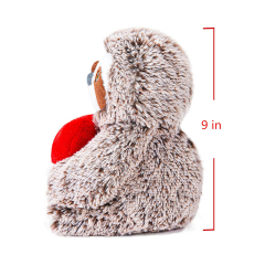 Cute 9" Sloth Stuffed Animal Plush Toy Holding Heart