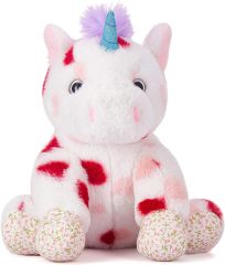 Cute 11.8" Unicorn Stuffed Animal Love Plush Toy with Heart for Valentine Day