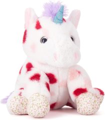Cute 11.8" Unicorn Stuffed Animal Love Plush Toy with Heart for Valentine Day