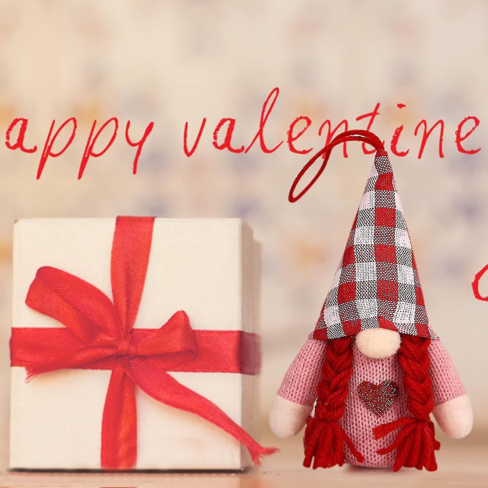 Led Luminous Gnome Plush Doll Handmade Dwarf Doll Valentines Day Decorations Gift