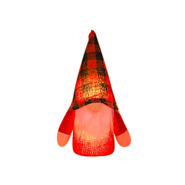 Led Luminous Gnome Plush Doll Handmade Dwarf Doll Valentines Day Decorations Gift