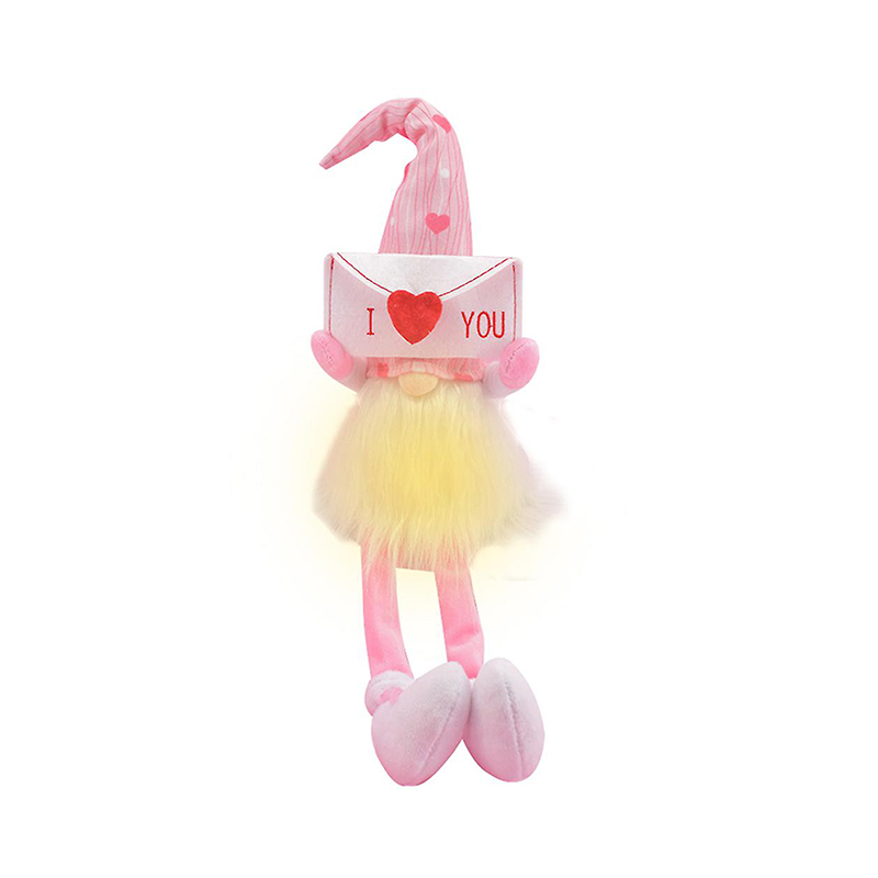 Valentine Day Faceless Gnomes Plush Doll Handmade Dwarf Elf