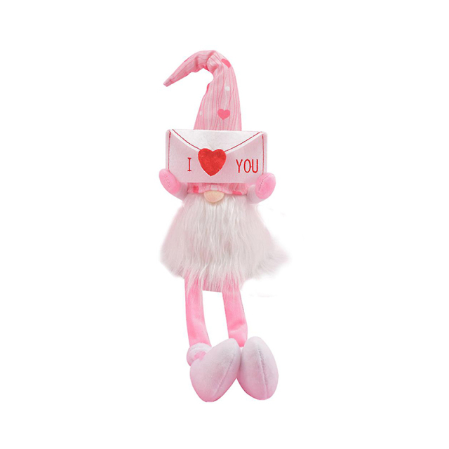 Valentine Day Faceless Gnomes Plush Doll Handmade Dwarf Elf