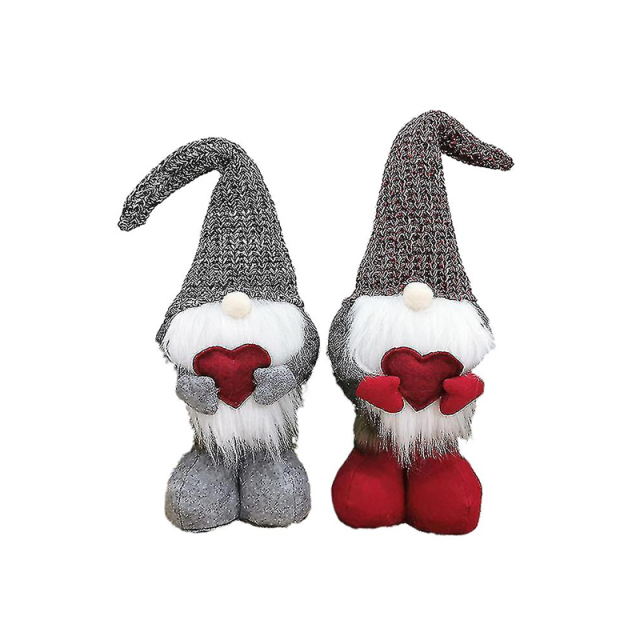 Lovely Handmade Plush Gnome Doll For Valentine's Day Gift