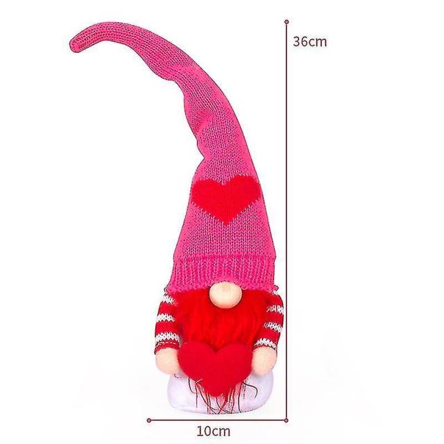 Valentine's Day Decoration Gnome Plush Long Hat Faceless Doll
