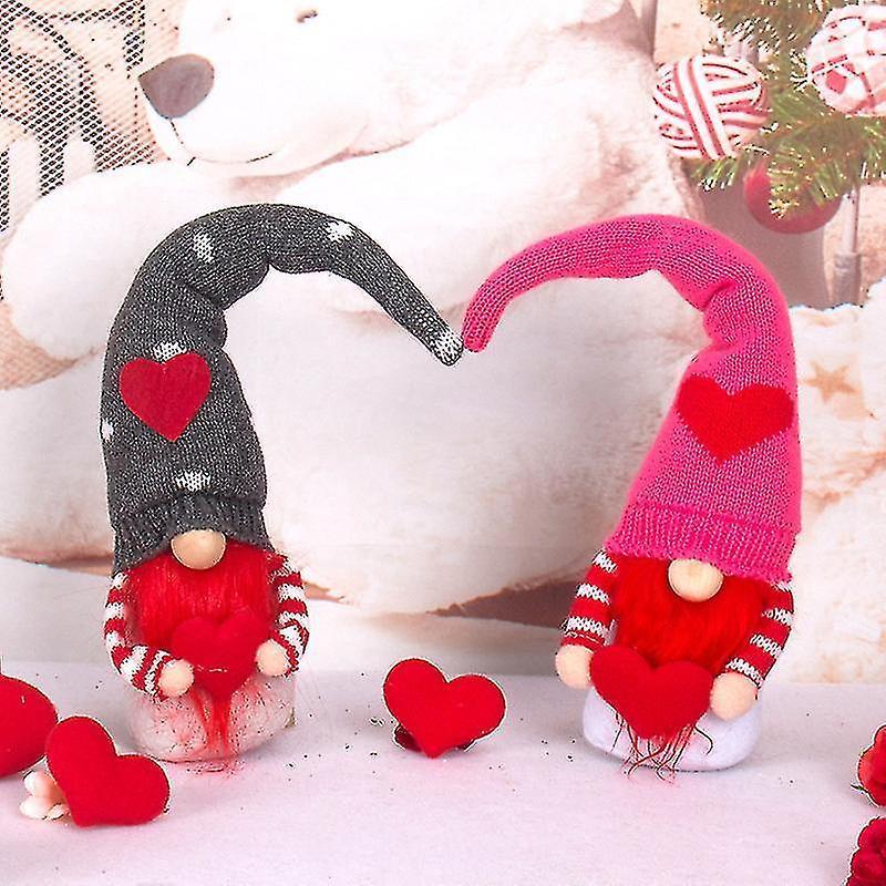 Valentine's Day Decoration Gnome Plush Long Hat Faceless Doll
