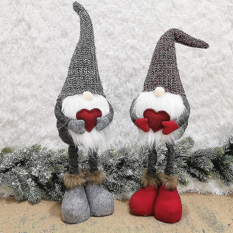 Lovely Handmade Plush Gnome Doll For Valentine's Day Gift