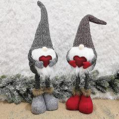 Lovely Handmade Plush Gnome Doll For Valentine's Day Gift