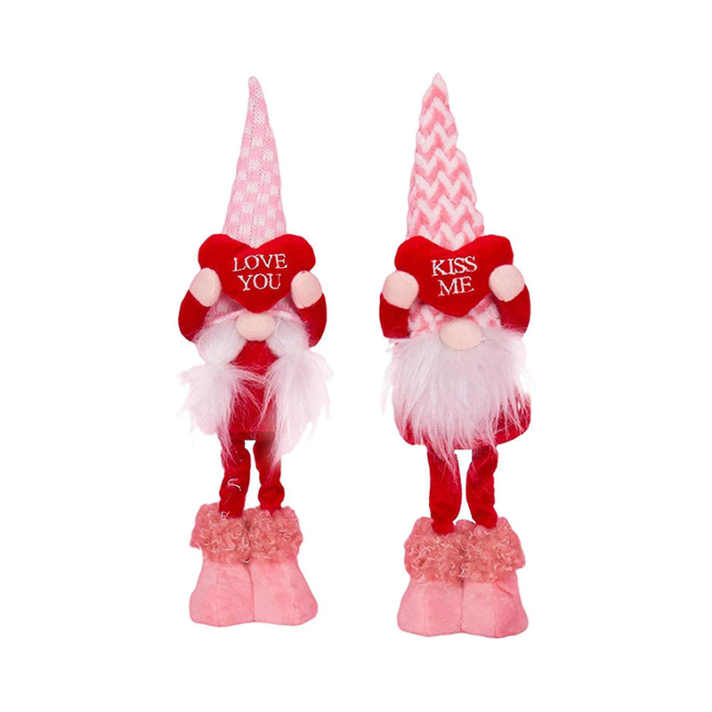 5" Valentines Day Handcrafted Love Elf Plush Figure Gnome Doll