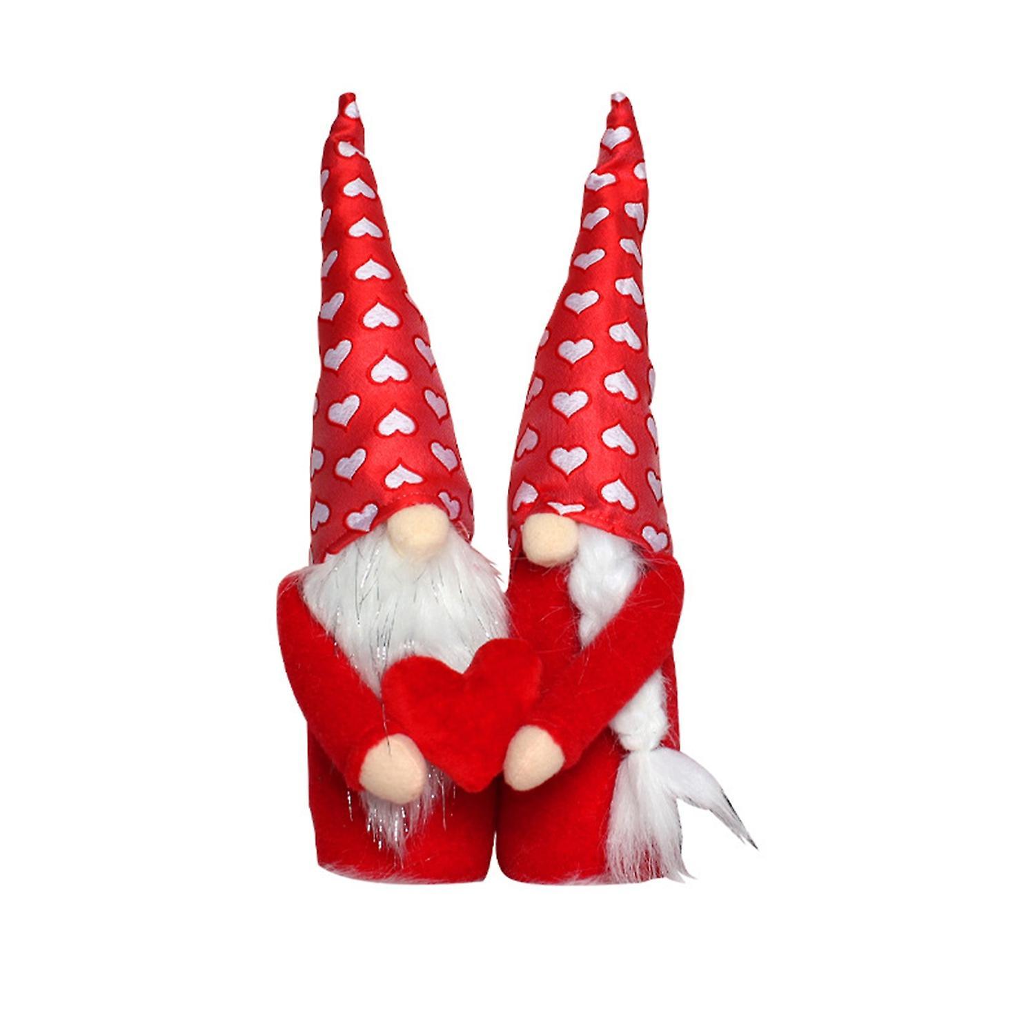 2Pcs Plush Faceless Dolls Valentine's Day Gift