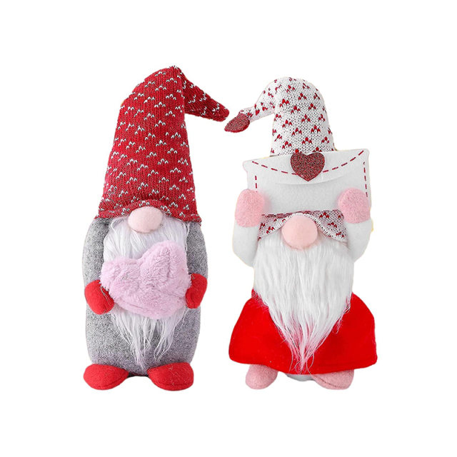 2pcs Gnomes Plush Figurine Elf Couples Decorative Ornaments