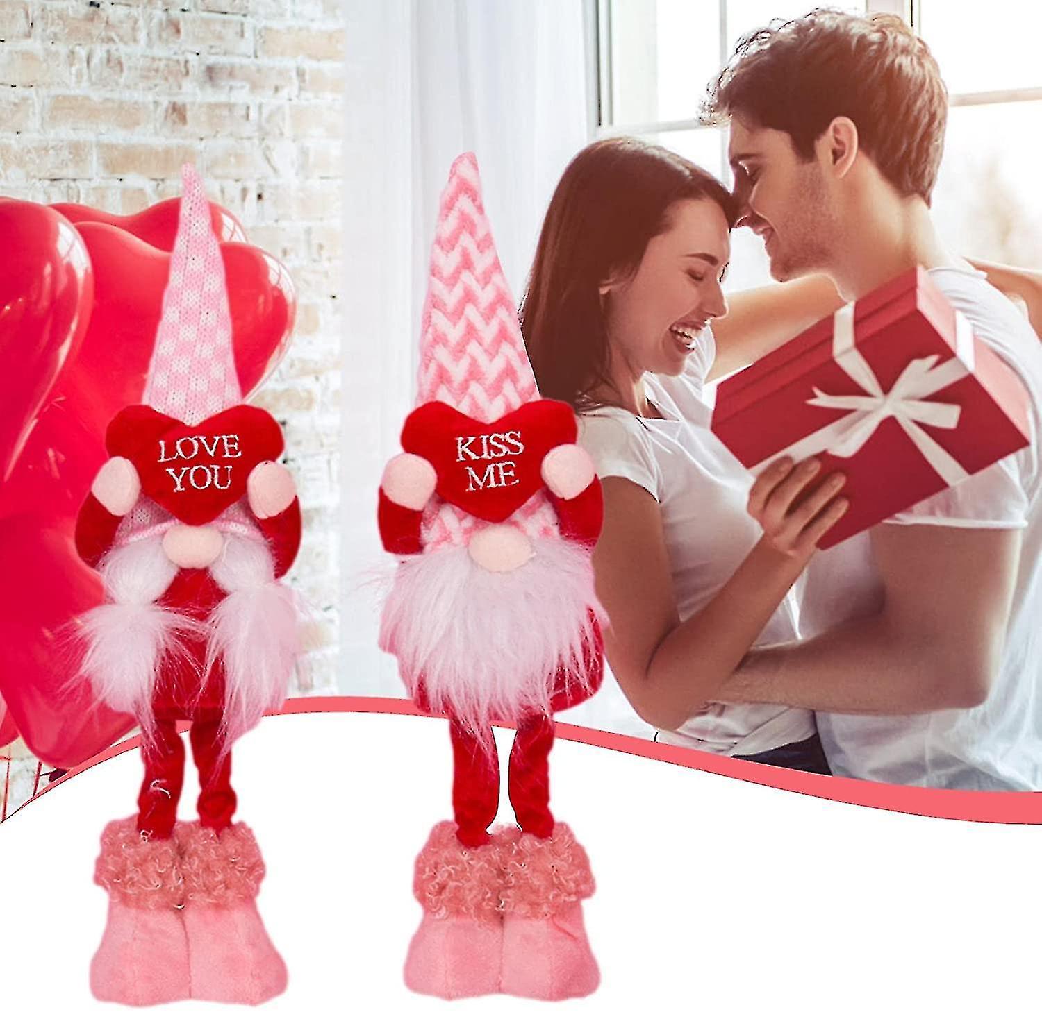 5" Valentines Day Handcrafted Love Elf Plush Figure Gnome Doll