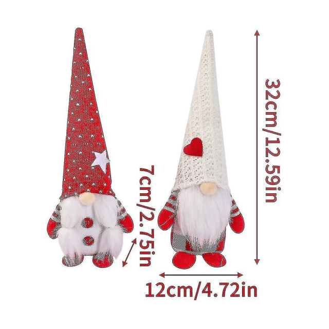 Valentine's Dwarf Dolls Decorations Handmade Faceless Plush Toys