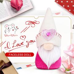 2 Pcs Valentines Day Decor Gnomes Plush Doll