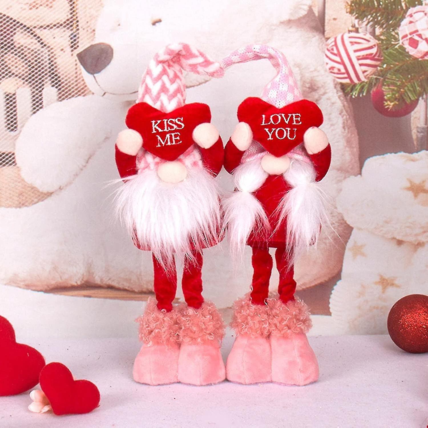 5" Valentines Day Handcrafted Love Elf Plush Figure Gnome Doll