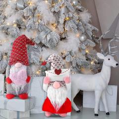 2pcs Gnomes Plush Figurine Elf Couples Decorative Ornaments