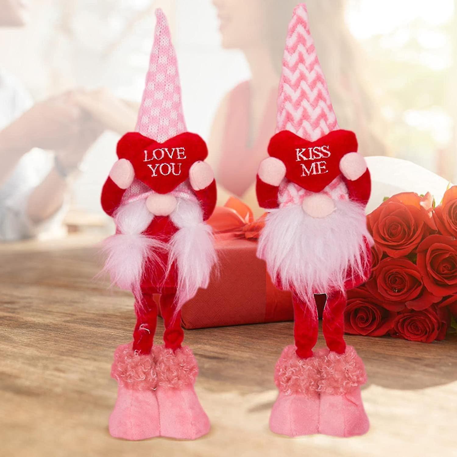 5" Valentines Day Handcrafted Love Elf Plush Figure Gnome Doll