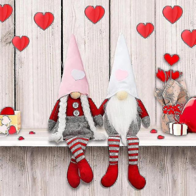 Gnome Long Legs Festive Plush Rudolph Doll Toy Valentine's Day