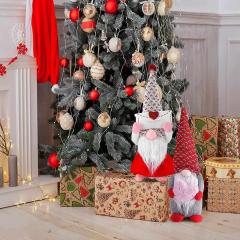 2pcs Gnomes Plush Figurine Elf Couples Decorative Ornaments