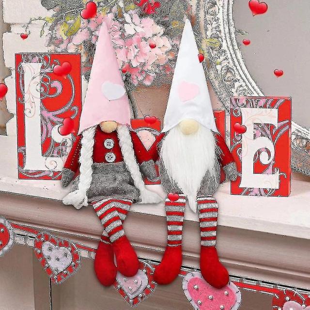 Gnome Long Legs Festive Plush Rudolph Doll Toy Valentine's Day