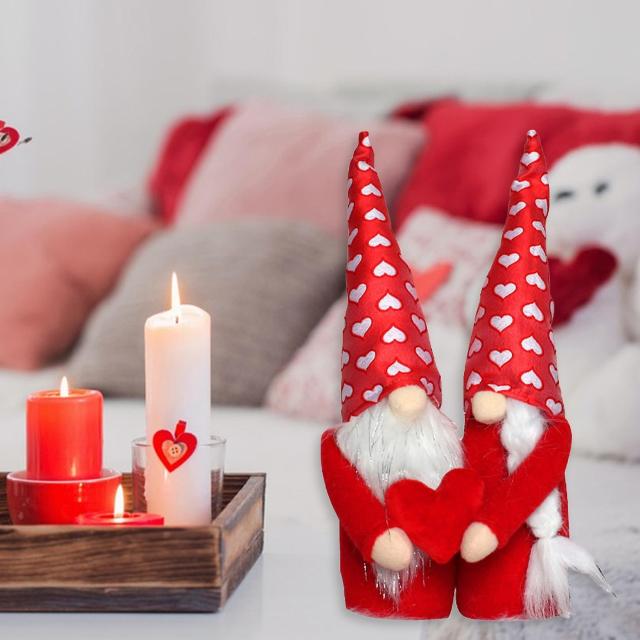 2Pcs Plush Faceless Dolls Valentine's Day Gift