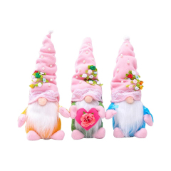 3pcs Spring Flowers Gnome Valentines Day Gnomes Plush Doll