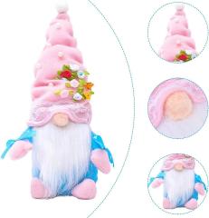3pcs Spring Flowers Gnome Valentines Day Gnomes Plush Doll