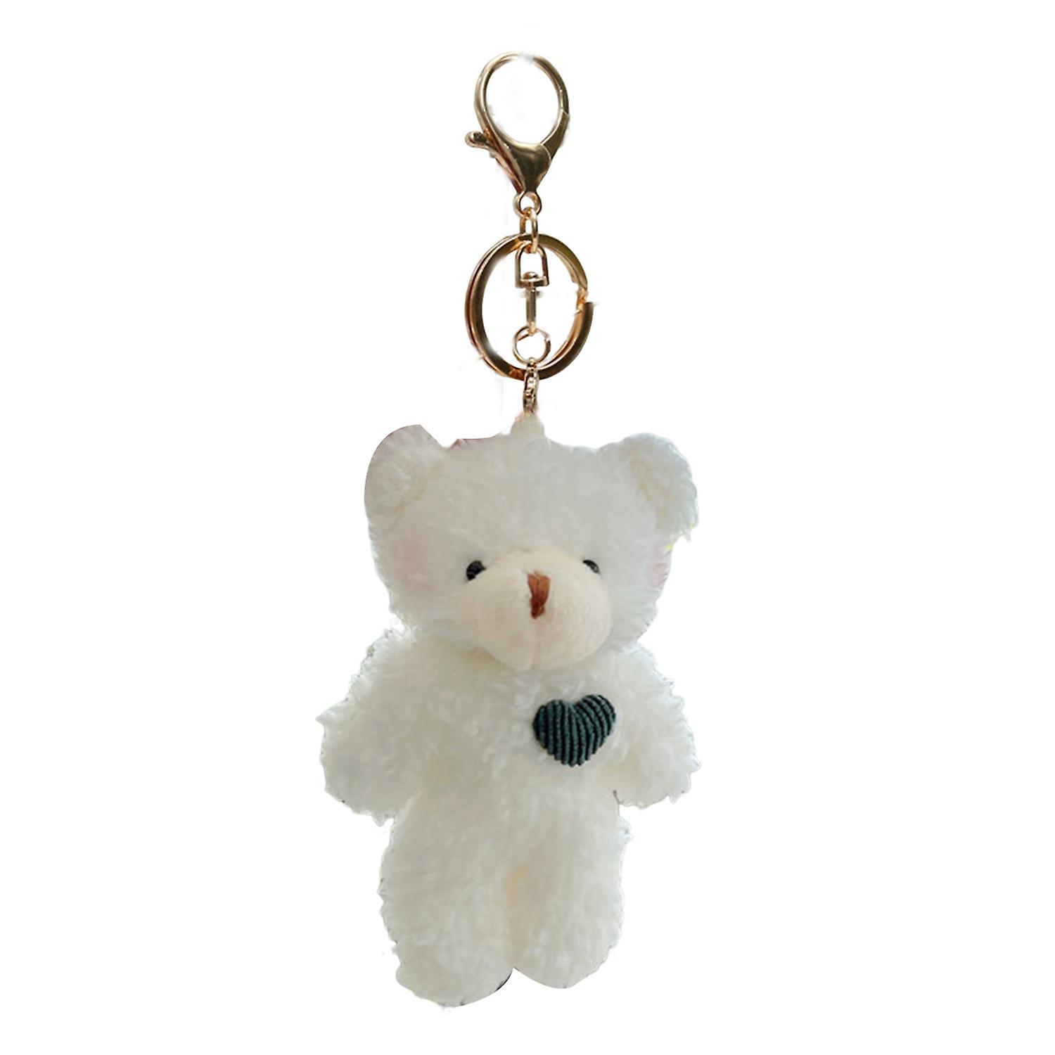 Key Pendant Heart Bear Lovely Fluffy Key Chain Multipurpose Bag Pendant Valentine