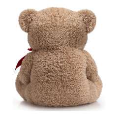 14" Stuffed Animals Plush Toys Teddy Bear with Love Pattern Red Bow Holding Envelope