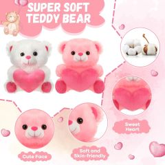 10" Adorable Stuffed Animals Bears Soft Plush Toys for Valentine's Day