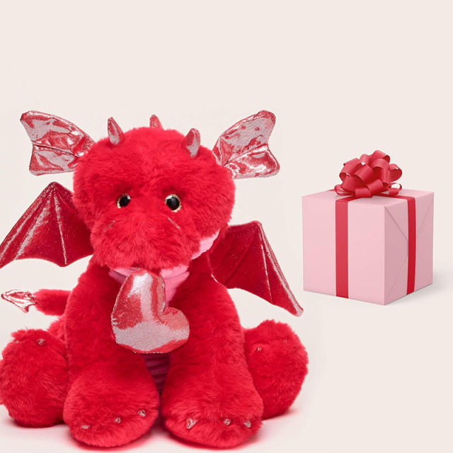 11 Inch Stuffed Animals Dragon Plush Toy Valentine's Day Gifts