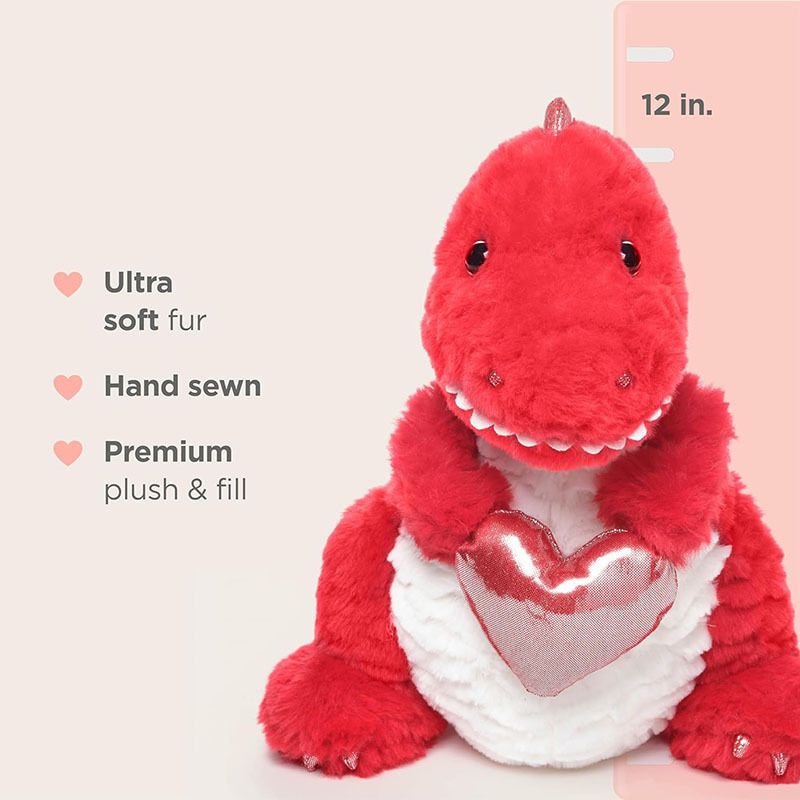 12 Inch Dinosaur Stuffed Animals Valentine's Day Plush Toy