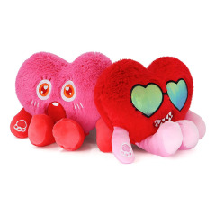Red Love Heart Small Cushion Valentine Stuffed Mini Plush Toy
