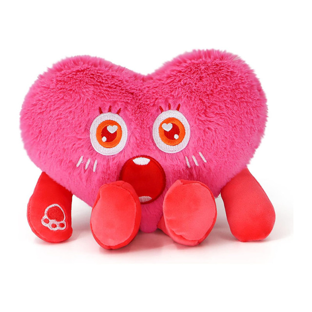 Red Love Heart Small Cushion Valentine Stuffed Mini Plush Toy