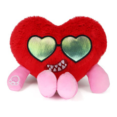 Red Love Heart Small Cushion Valentine Stuffed Mini Plush Toy