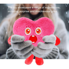 Red Love Heart Small Cushion Valentine Stuffed Mini Plush Toy