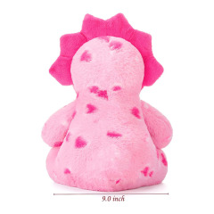 11.4" Stuffed Dinosaur Animal Love Triceratops Plush Toy with Hearts for Valentine Day