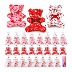 Valentines Day Plush Bear Mini Stuffed Bears Toywith Heart Pattern