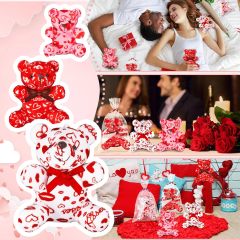 Valentines Day Plush Bear Mini Stuffed Bears Toywith Heart Pattern