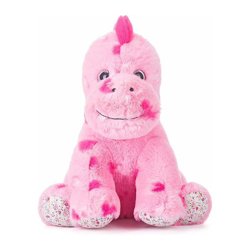 11.8" Stuffed Dinosaur Animal Love Plush Toy with Hearts Bow for Valentine Day