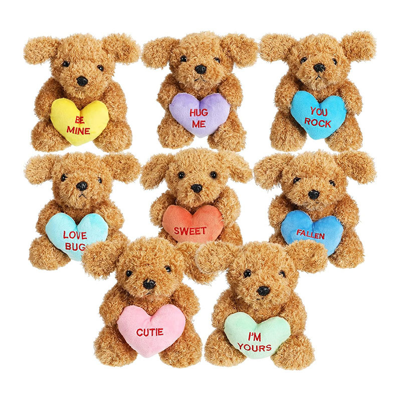 Valentines Day Stuffed Animals Bear Plush Toys with Holding Heart