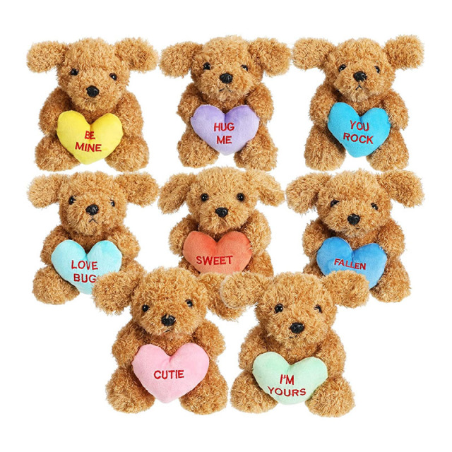 Valentines Day Stuffed Animals Bear Plush Toys with Holding Heart